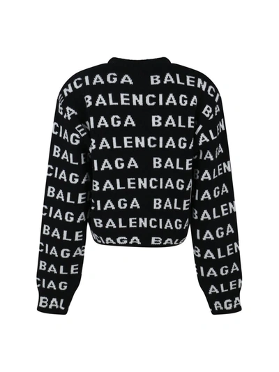 Shop Balenciaga Knitwear In Black/white