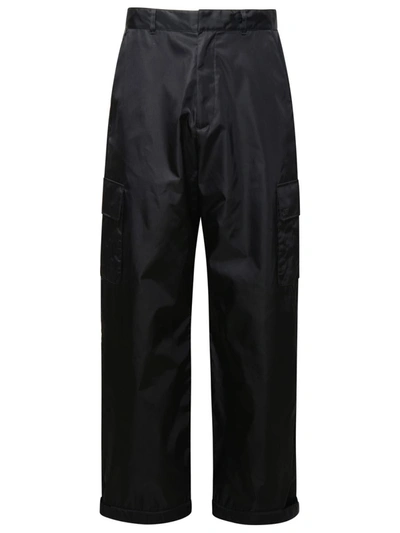 Shop Off-white Black Polyamide Trousers