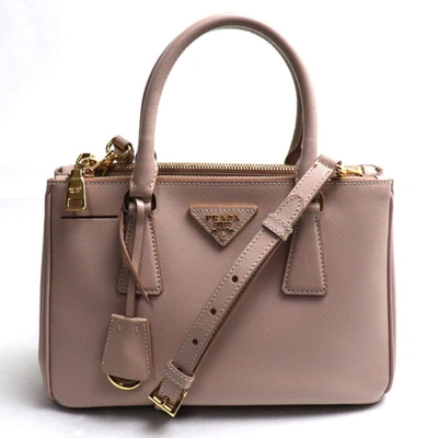 Shop Prada Galleria Pink Leather Shopper Bag ()