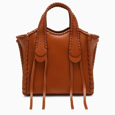 Shop Chloé Caramel Mony Small Tote Bag In Brown