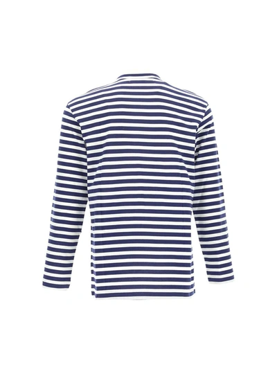 Shop Comme Des Garçons Play T-shirts & Vests In Navy White