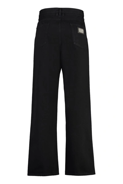 Shop Dolce & Gabbana Regular Fit Jeans In Black