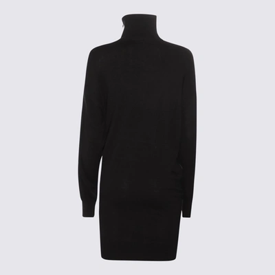 Shop Isabel Marant Black Viscose-wool Blend Gaelys Dress