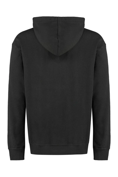 Shop Isabel Marant Matte Logo Detail Cotton Sweatshirt In Black