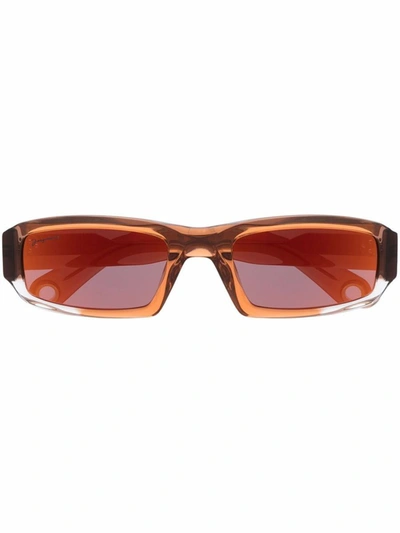 Shop Jacquemus 'altù' Sunglasses In Multicolour