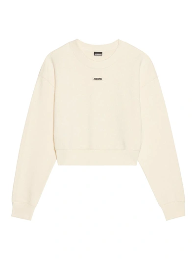 Shop Jacquemus Sweatshirt In Nude & Neutrals