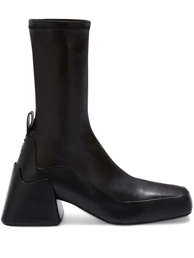 Shop Jil Sander Ankle Boot Shoes In Black