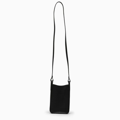 Shop Longchamp Le Foulonné Phone Holder In Black