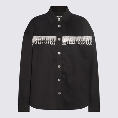 Shop Rotate Birger Christensen Rotate Black Cotton Shirt