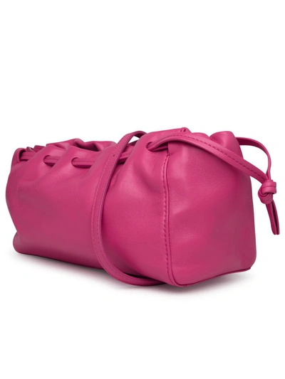 Shop Mansur Gavriel Small 'bloom' Pink Leather Crossbody Bag