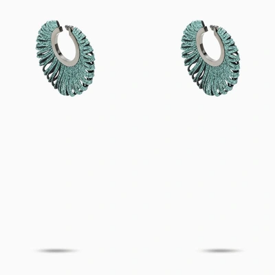Shop So-le Studio Turquoise Metallic Revolve Earrings In Blue