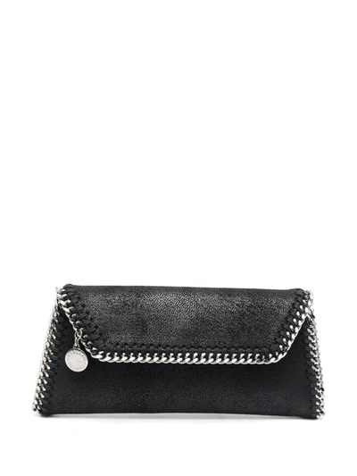 Shop Stella Mccartney 'falabella' Clutch Bag In Black