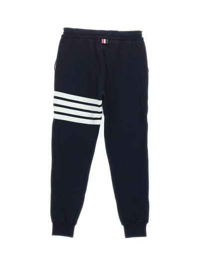 Shop Thom Browne Trousers In Navy