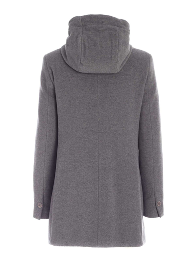 Shop Fay Double Coat In Grey