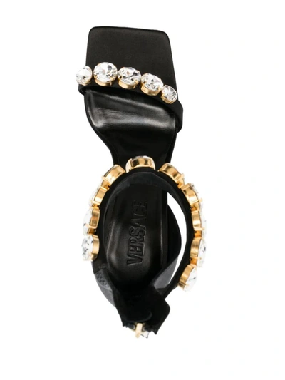 Shop Versace Sandals With Decoration In Black