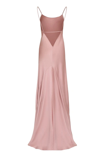 Shop Victoria Beckham Crepe Dress In Pink