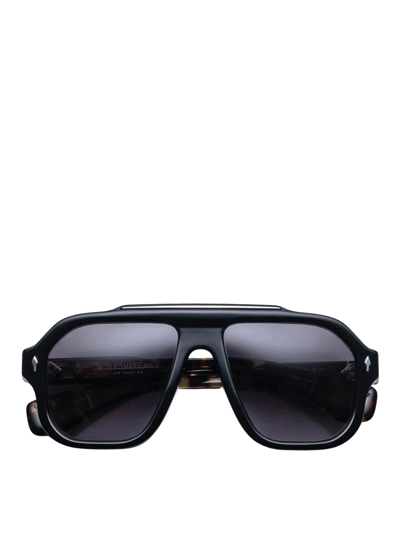 Shop Jacques Marie Mage Octavian Sunglasses In Black