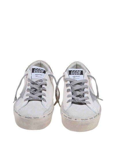 Shop Golden Goose Leather And Suede Sneakers In White