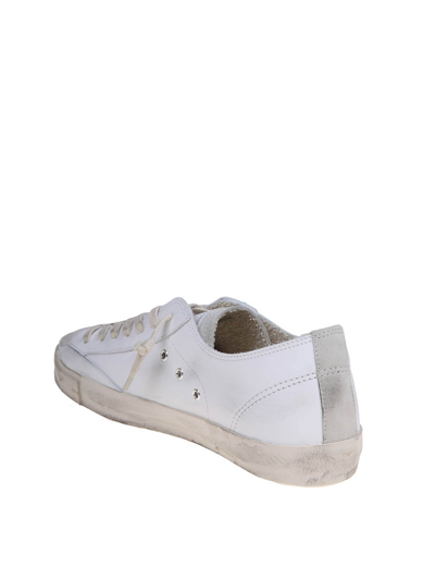 Shop Philippe Model Low Suede Sneakers In White