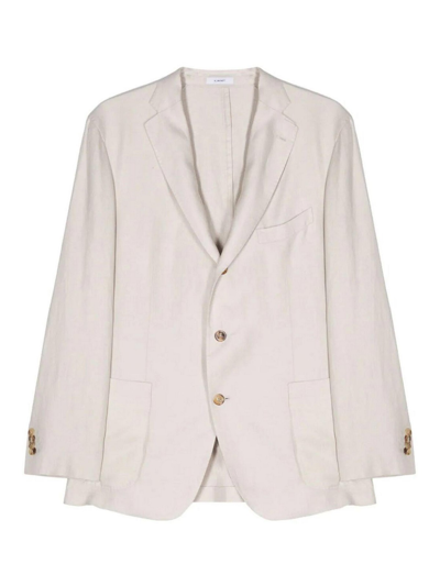 Shop Boglioli Linen Jacket In White