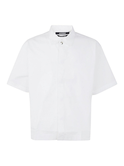 Shop Jacquemus Short Sleeve Shirt In White