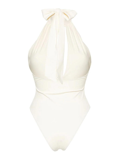 Shop Magda Butrym One Piece Swimsuit In White