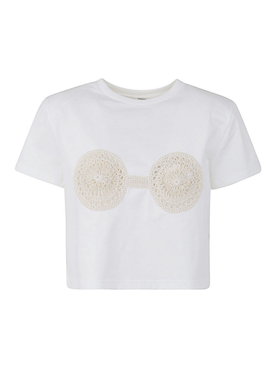 Shop Magda Butrym Camiseta - Blanco In White