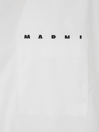 Marni White Printed Shirt In White