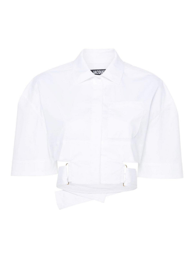 Shop Jacquemus Camisa - Bari In White