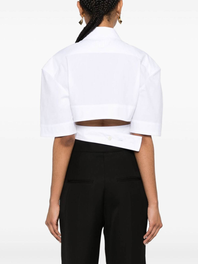 Shop Jacquemus Camisa - Bari In White