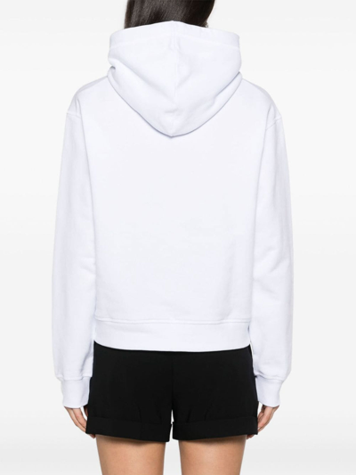 Shop Dsquared2 Mesh Heart Sweatshirt In White