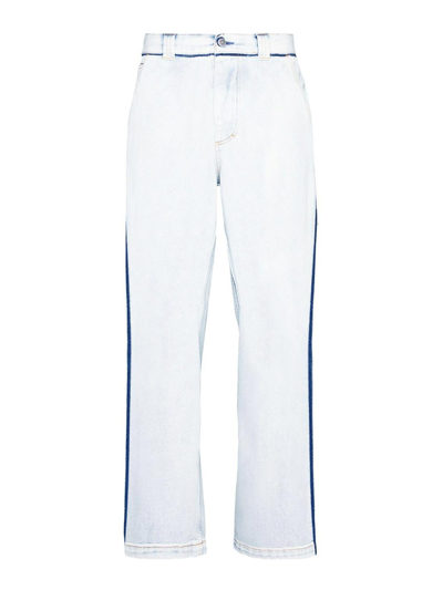 Shop Maison Margiela Japanese Denim Jeans In White