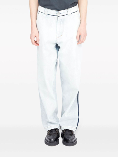 Maison Margiela Japanese Denim Straight-leg Jeans In White