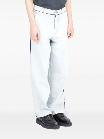 Shop Maison Margiela Japanese Denim Jeans In White