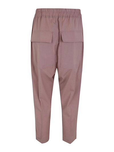 Shop Rick Owens Drawstring Trousers In Pink