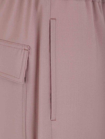 Shop Rick Owens Drawstring Trousers In Pink