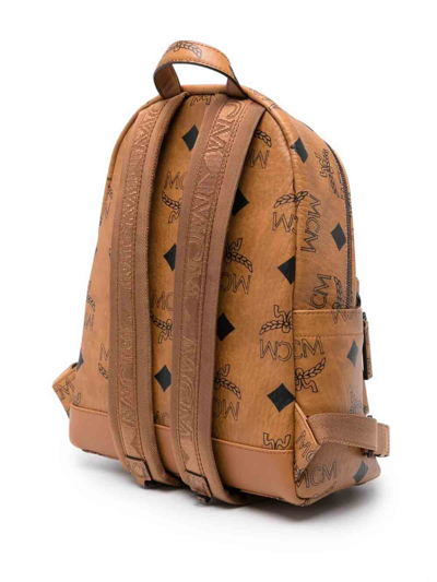 Shop Mcm Stark Maxi Backpack In Brown