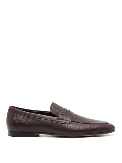 Shop Tod's Morgat Loafer In Brown