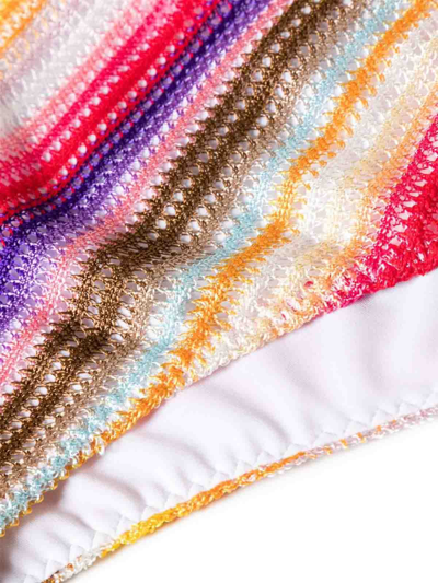 Shop Missoni Crochet Bikini Set In Multicolour