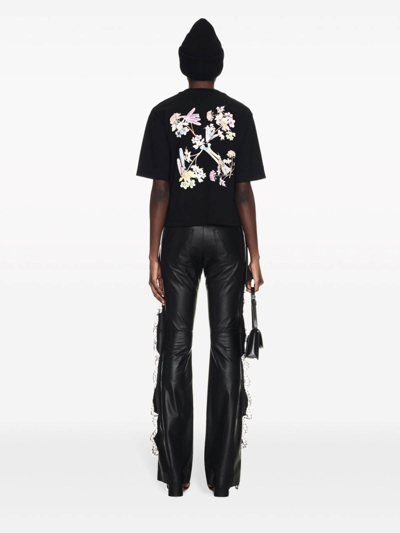 Shop Off-white T-shirt With Arrows Motif In Multicolour