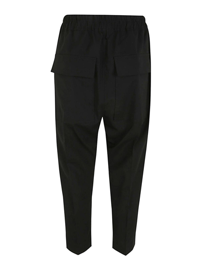 Shop Rick Owens Drawstring  Trousers In Black