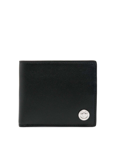 Shop Versace Wallet With Coin Calf In Black