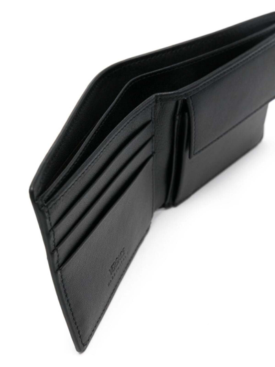 Shop Versace Wallet With Coin Calf In Black