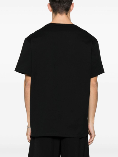 Alexander Mcqueen Alexander Mc Queen Embroidered T Shirt In Black