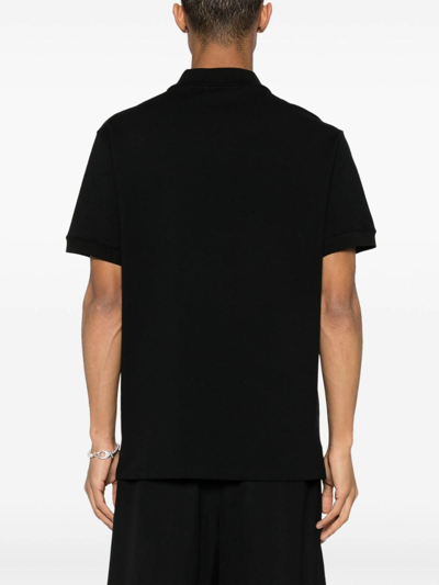 Shop Alexander Mcqueen Polo Shirt With Logo In Black