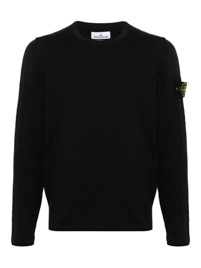 Shop Stone Island T-shirt With Patch In Black