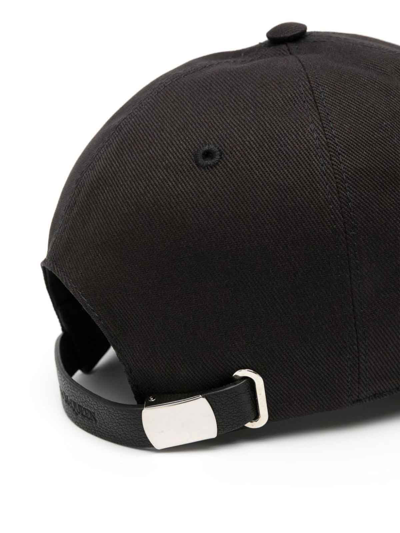 Shop Alexander Mcqueen Hat With Logo In Black