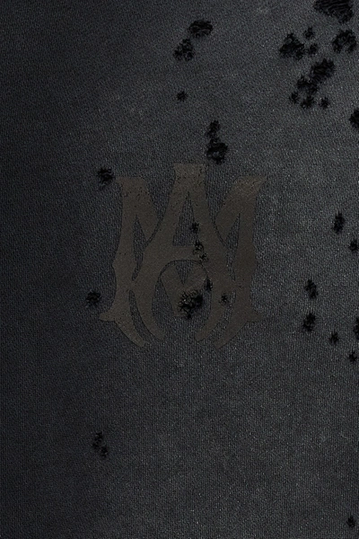 Shop Amiri Men 'ma Logo Shotgun' Sweatshirt In Black