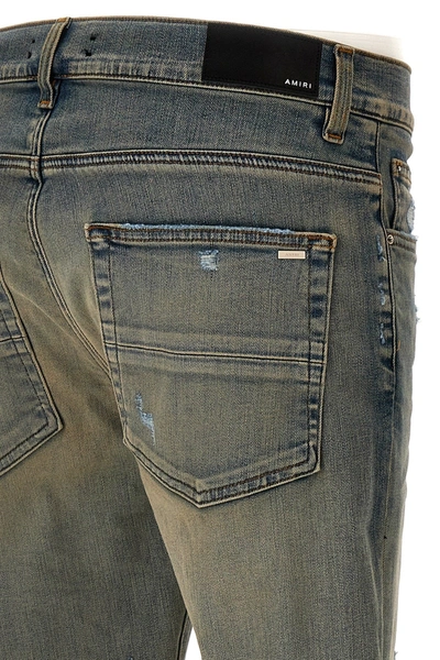 Shop Amiri Men 'shotgun Skinny' Jeans In Blue