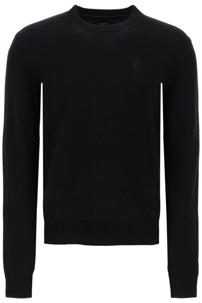 Shop Amiri Stack Cashmere Sweater Men In Black